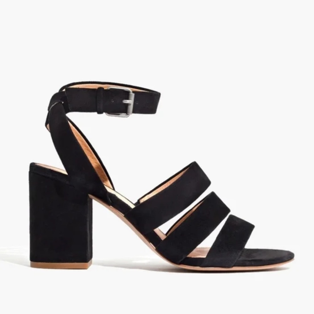 Madewell | The Maria Suede Strap Heel Sandals size 8 - Picture 2 of 9